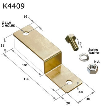 156X40 STEPPED OFFSET MOUNT