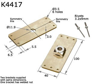 100X40 DOUBLER PLATE SET