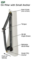 GP On Pillar 90-80-100 Seatbelt Kit-1