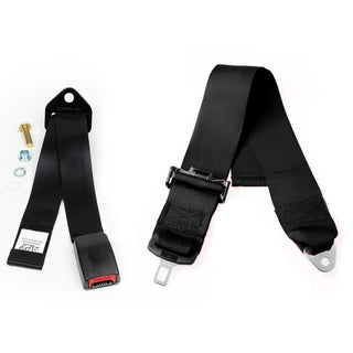 3" Static Lap Seat Belt + Webb Adjustable